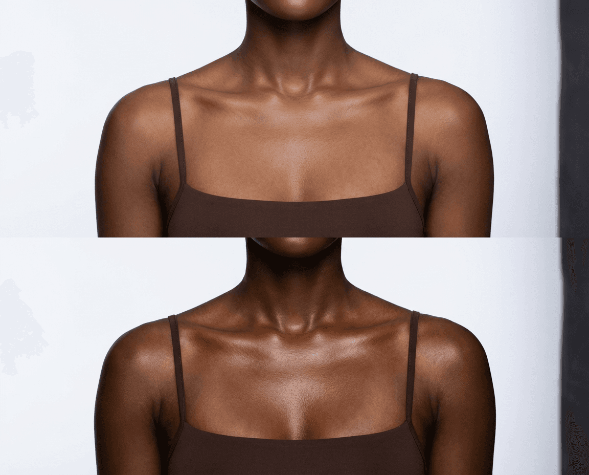 Model showcasing AIYM Nubian Velvet glow